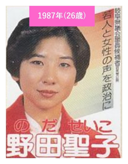 【写真】野田聖子の若い頃がかわいい！26歳の初選挙が初々しい！